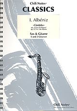 Isaac Manuel Albéniz Notenblätter Cordoba op.232,4 für Sopransaxophon
