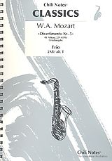 Wolfgang Amadeus Mozart Notenblätter Divertimento Nr.5 KVAnh229 (KV439b)
