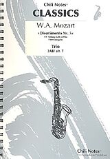 Wolfgang Amadeus Mozart Notenblätter 5 Divertimenti KVAnh229 (KV439b)