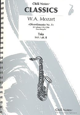 Wolfgang Amadeus Mozart Notenblätter Divertimento Nr.1 KVAnh229 (KV439b)