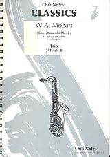 Wolfgang Amadeus Mozart Notenblätter Divertimento Nr.2 KVAnh229 (KV439b)