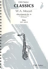 Wolfgang Amadeus Mozart Notenblätter Divertimento Nr.4 KVAnh229 (KV439b)