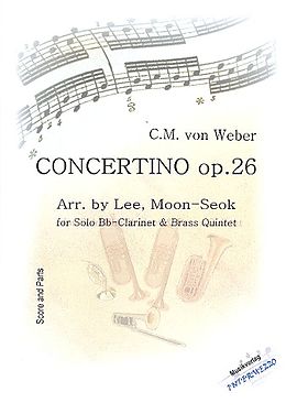 Carl Maria von Weber Notenblätter Concertino op.26 für Klarinette