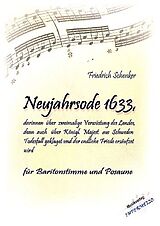 Friedrich Schenker Notenblätter Neujahrsode 1633