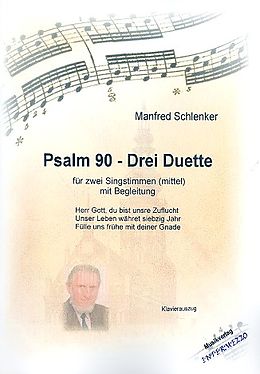 Manfred Schlenker Notenblätter Psalm 90 - 3 Duette
