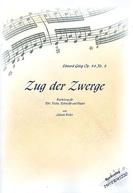 Edvard Hagerup Grieg Notenblätter Zug der Zwerge op.54,3 für Flöte, Violine
