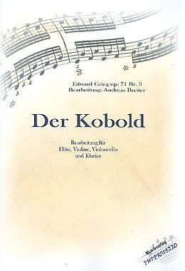 Edvard Hagerup Grieg Notenblätter Der Kobold op.71,3 für Flöte, Violine
