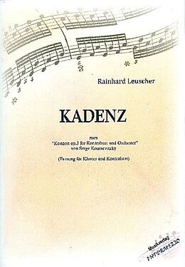 Rainhard Leuscher Notenblätter Kadenz zum Konzert Nr.3 für Kontrabass von Serge Koussevitzky