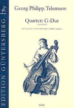 Georg Philipp Telemann Notenblätter Quartett G-Dur für