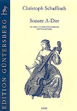 Christoph Schaffrath Notenblätter Sonate A-Dur für obligates