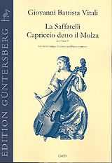 Giovanni Battista Vitali Notenblätter La Saffatelli (Sonate) und