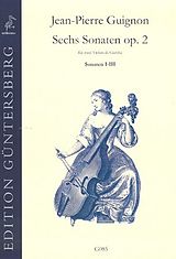 Jean-Pierre Guignon Notenblätter 6 Sonaten op.2 (Nr.1-3) für