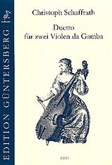 Christoph Schaffrath Notenblätter Duetto