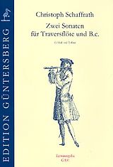 Christoph Schaffrath Notenblätter 2 Sonaten für Traversflöte und Bc