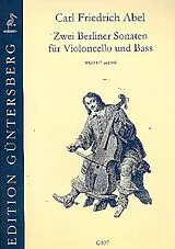 Carl Friedrich Abel Notenblätter 2 Berliner Sonaten
