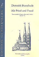 Dieterich Buxtehude Notenblätter Mit Fried und Freud BuxWV76 für