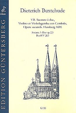 Dieterich Buxtehude Notenblätter Sonata A-Dur op.2,5 BuxWV263 für