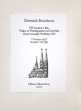 Dieterich Buxtehude Notenblätter 7 Sonaten a due op.2