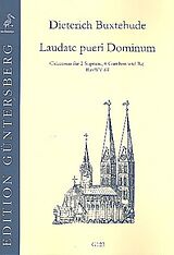 Dieterich Buxtehude Notenblätter Laudate pueri Dominum BuxWV69 für
