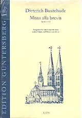 Dieterich Buxtehude Notenblätter Missa alla brevis BuxWV114