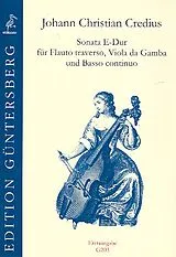 Johann Christian Credius Notenblätter Sonate E-Dur für Traversflöte