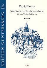 David Funck Notenblätter Stricturae viola-di gambicae Band 1 (Nr.1-16)