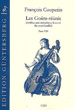Francois (le grand) *1668 Couperin Notenblätter Les goûts-réunis