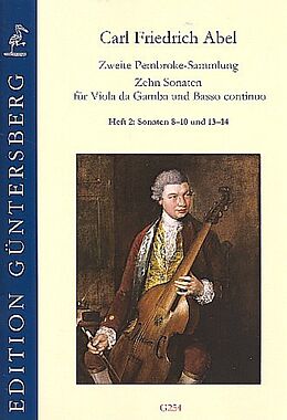 Friedrich Abel Notenblätter 10 Sonaten aus der 2. Pembroke-Sammlung Band 2