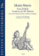 Marin Marais Notenblätter Suite d-Moll und Tombeau de Mr. Meliton