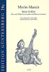 Marin Marais Notenblätter Suite G-Dur