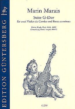 Marin Marais Notenblätter Suite G-Dur