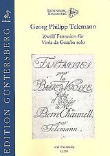 Georg Philipp Telemann Notenblätter 12 Fantasien TWV40,26-37