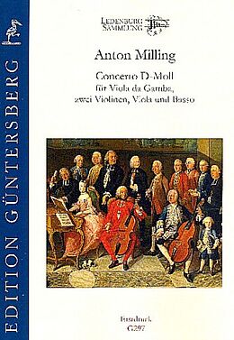 Anton Milling Notenblätter Konzert d-Moll