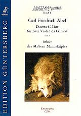 Friedrich Abel Notenblätter Maltzan Sammlung Band 1 - Duett G-Dur A3-5A