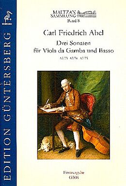 Friedrich Abel Notenblätter Maltzan Sammlung Band 8 - 3 Sonaten
