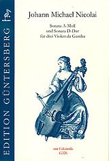 Johann Michael Nicolai Notenblätter 2 Sonaten