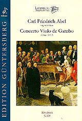 Friedrich Abel Notenblätter Concerto Violo de Gambo A-Dur A9-1A