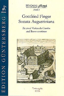 Gottfried Finger Notenblätter Sonata Augustiana
