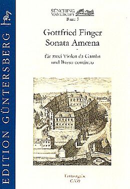 Gottfried Finger Notenblätter Sonata Amoena