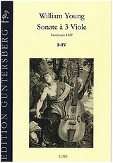 William Young Notenblätter Sonate à 3 Viole (Nr.1-4)