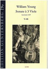 William Young Notenblätter Sonate à 3 Viole (Nr.5-9)