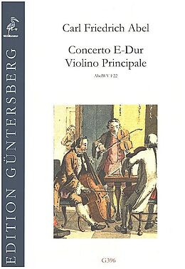 Friedrich Abel Notenblätter Concerto E-Dur Violino principale AbelWV F22