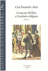 Karl Friedrich Abel Notenblätter Concerto D-Dur a cembalo obligato AbelWV F7