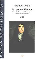 Matthew Locke Notenblätter For several Friends Nr.29-54