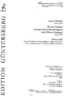 August Kühnel Notenblätter Sonate o Partite Band 1 (Sonaten Nr.1-3)