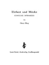 Henri Adrien Louis Kling Notenblätter Elefant und MückeIntermezzo