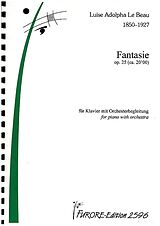 Louise Adolpha Le Beau Notenblätter Fantasie op.25