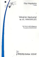 Olga Magidenko Notenblätter Wind im Neckartal op.63 für Schlagzeug