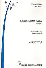Emilie Mayer Notenblätter Streichquartett A-Dur