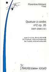 Florentine Mulsant Notenblätter Quatuor à cordes op.35 pour 2 violons